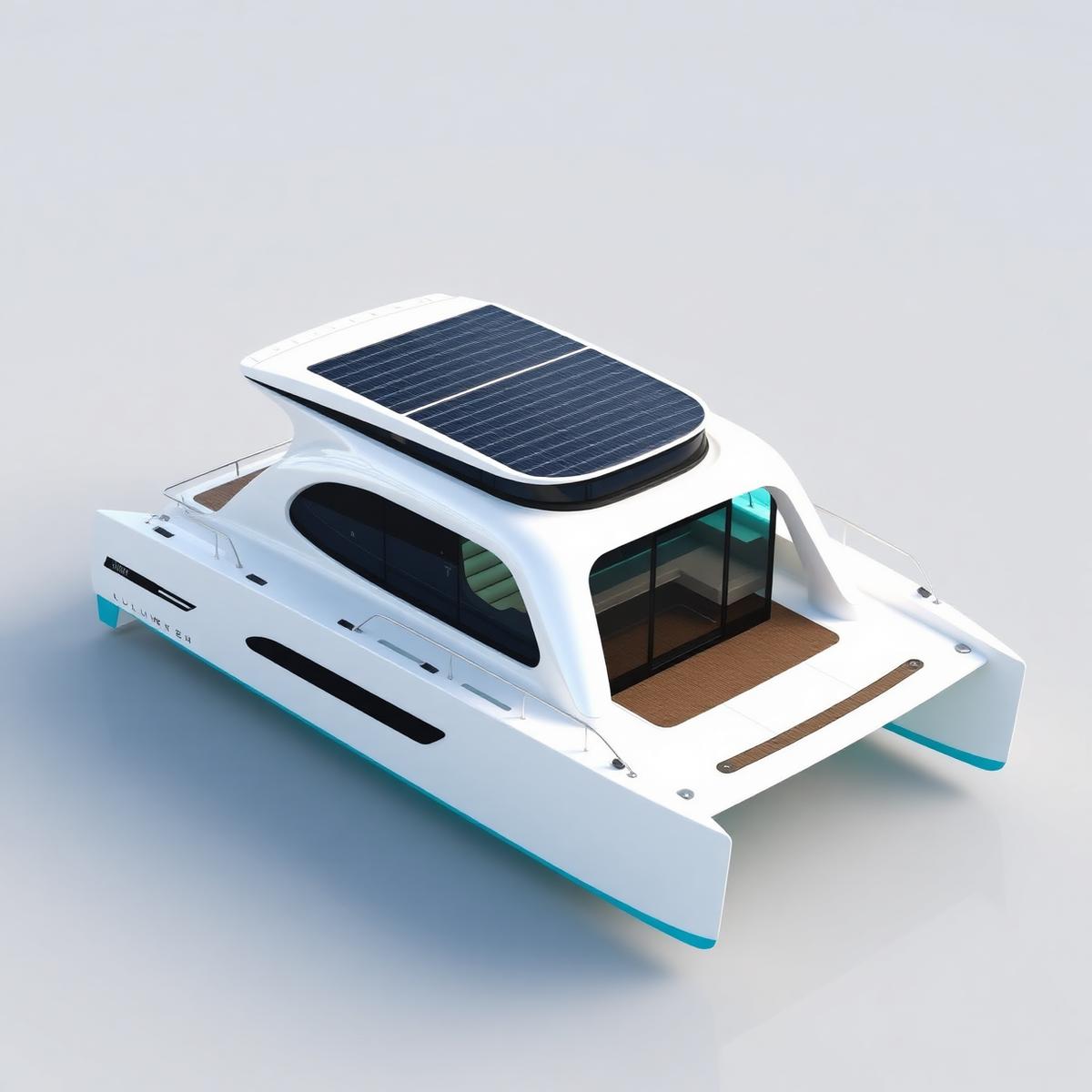 Mały katamaran solarny Lumen 28